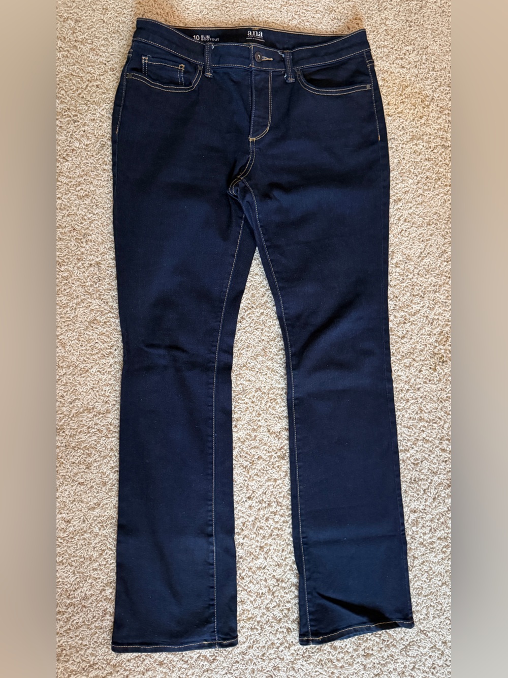 a.n.a Women's Boot Cut Jeans in Dark Blue